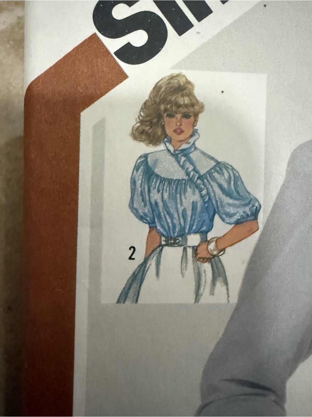 Simplicity High-Neck Ruffled Blouse Pattern - Picture 3 of 6